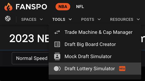 Fanspo now has an NBA Draft Lottery Simulator!.